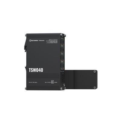 Teltonika NETWORKS TSW040 8-Port PoE+ Switch Unmanaged Fast Ethernet (10/100) PoE Support Black