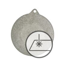 Medal with engraving on laminate