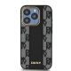 3. DKNY Leather Checkered Mono Pattern MagSafe case for iPhone 15 Pro - black