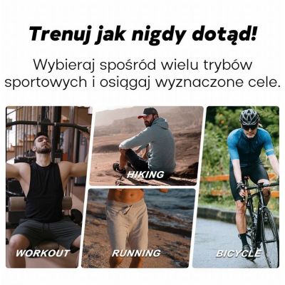 17. GRAVITY GPS GT24-2 Men's Smartwatch Black Silicone Strap + White Silicone Strap