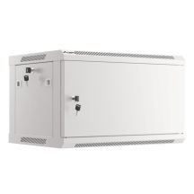 LANBERG WALL-HUNG RACK CABINET 19" 6U 600X450 METAL DOOR GRAY (FLAT PACK) WF01-6406-00S