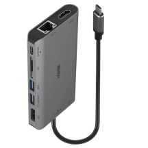 Lindy 43323 Docking Station Wired USB 3.2 Gen 1 (3.1 Gen 1) Type-C Black, Gray