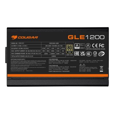 7. COUGAR GLE 1200W ATX3.1 / 80 Plus Gold Power Supply