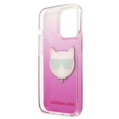 7. Karl Lagerfeld Choupette Head Case for iPhone 13 Pro Max - Pink