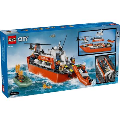 2. LEGO CITY 60504 Coast Guard Rescue Boat and Helicopter