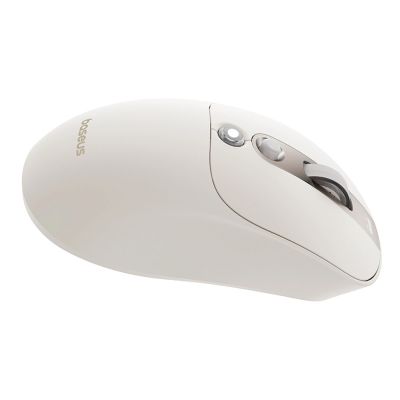 7. Baseus Editor Wireless Computer Mouse with 800mAh Battery and Battery Status Indicator - White