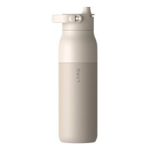 LARQ Bottle PureVis 2 - intelligent, self-cleaning filter bottle, UV-C light 1L (granite white)
