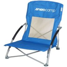 BEACH CHAIR WITH ARMRESTS 55x58x64CM FOLDABLE BLUE