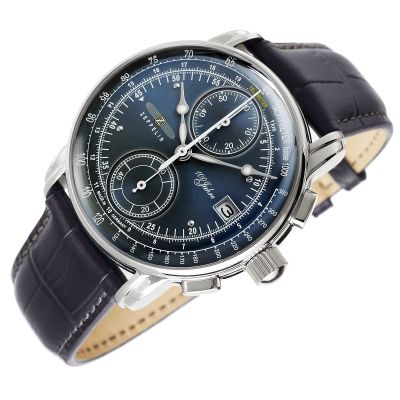 3. Men’s ZEPPELIN 100 Yahre Chronograph Watch 8670-3 + BOX