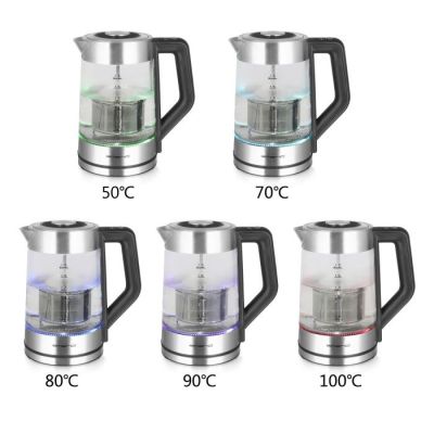 4. Emerio WK-122730 Electric Kettle 1.7 L 2200 W Black, Silver, Transparent