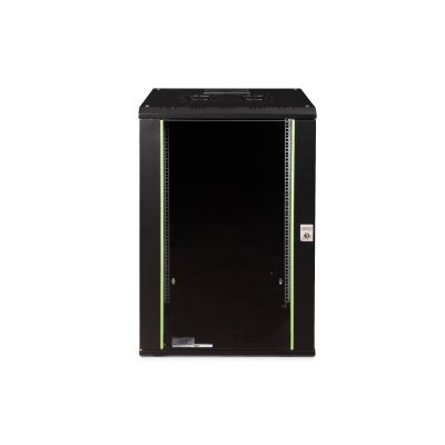 13. Digitus Unique 19" 20U wall-mounted network cabinet 600x450, glass door, black, undivided, assembled, 100kg