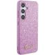 4. Guess Glitter Script case for Samsung Galaxy S24+ - purple
