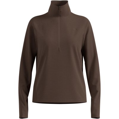 2. Women’s Odlo ESSENTIAL THERMAL Mid Layer 1/2 Zip High-Neck Top, Brown