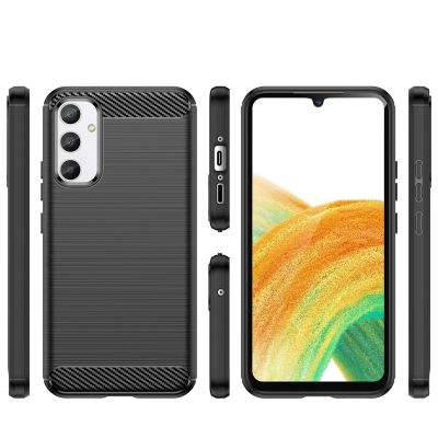 2. Carbon Case case for Realme 10 Pro flexible silicone carbon cover black