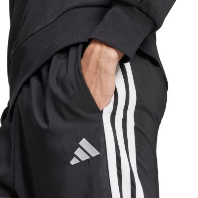 5. Men's adidas Essentials 3-Stripes Stanford Open Hem Pants Black JC8491