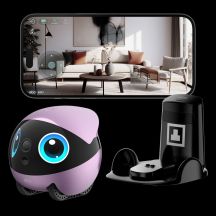 EnaBot - EBO AIR 2 Plus home robot - companion with monitoring and video calls function (purple)