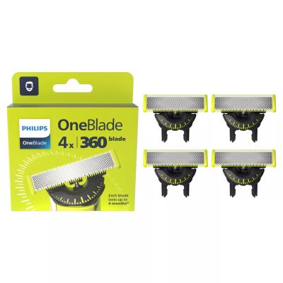 4. Philips Norelco OneBlade OneBlade 360 QP440/50 4 x Replacement Blade 360
