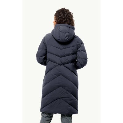 5. Jack Wolfskin MARIENPLATZ COAT W night blue Down Insulated women's winter jacket navy blue (1206971_1010)