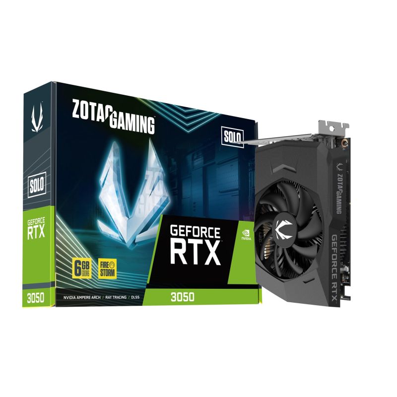 8. graphics card ZOTAC GAMING GEFORCE RTX 3050 6GB SOLO