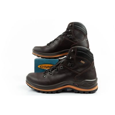 10. Grisport Marrone men's trekking shoes, leather, waterproof, ankle boots