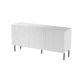JUNGLE chest of drawers 152x40.5x74.5 white matt + black legs