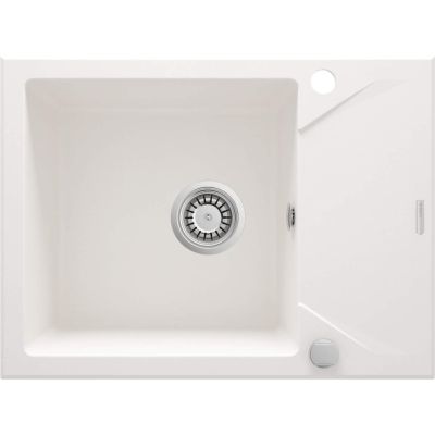 Single-bowl granite sink with drainer ZQJ_A11A 5908212096383