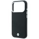 6. BMW Sign Inclined Deboss Letters MagSafe Case for iPhone 17 Pro / 18 Pro - Black