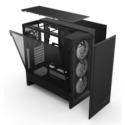 5. NZXT H5 Flow RGB Midi Tower Black