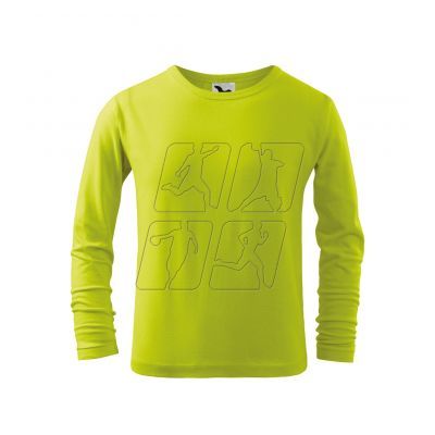 3. Malfini Fit-T LS Jr T-shirt MLI-12162 lime