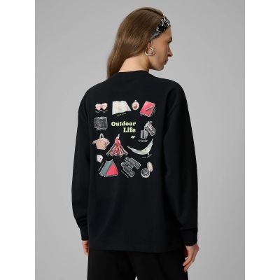 2. Women's longsleeve regular with print 4F 4FRSS26TSWSF2834-20S