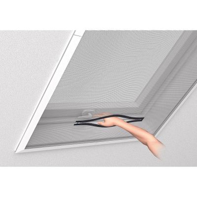 23. MOSQUITO NET WINDOW ROOF 140X170 WHITE POLYESTER + VELCRO TAPE