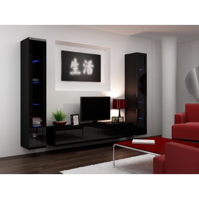 18. TV cabinet VIGO '180' 30/180/40 black/black combination