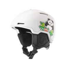 Qunature 10130003005 Ski Helmet with Earmuffs Panda Snowboard for Kids 54-58 cm - White
