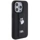 4. Karl Lagerfeld Gripstand Saffiano Choupette Pins case for iPhone 14 Pro Max - black