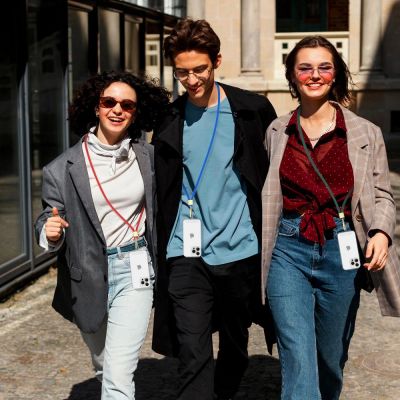 3. Tech-Protect C2S Rope Crossbody Strap Leash - Red