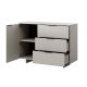 2. Chest of drawers 1D3S ALMA 120x41.5xH90 cashmere