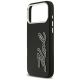 6. Karl Lagerfeld FW Grained Signature Logo Case for iPhone 17 Pro Max - Black
