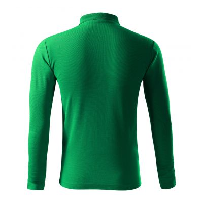 3. Malfini Pique Polo LS M MLI-22116 grass green polo shirt