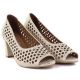 3. Beige open toe pumps with openwork heel, Jezzi ASA283-7