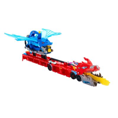 6. Hot Wheels City Ultimate Dual Dragon Transporter