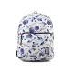 2. THE SOCIETY PACK XCLASSIC BACKPACK 181CPR702-72 OFF WHITE BLUE FLOWER ALLOVER
