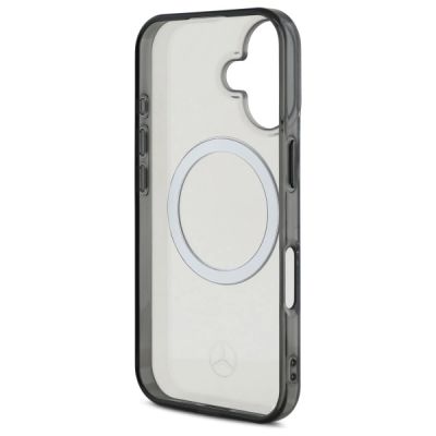 7. Mercedes Printed Logo MagSafe iPhone 16 Case - Clear