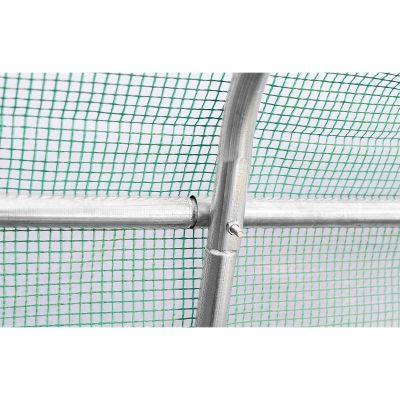 23. GREENHOUSE GARDEN TUNNEL 300x600x200CM PE STRUCTURE STEEL GREEN