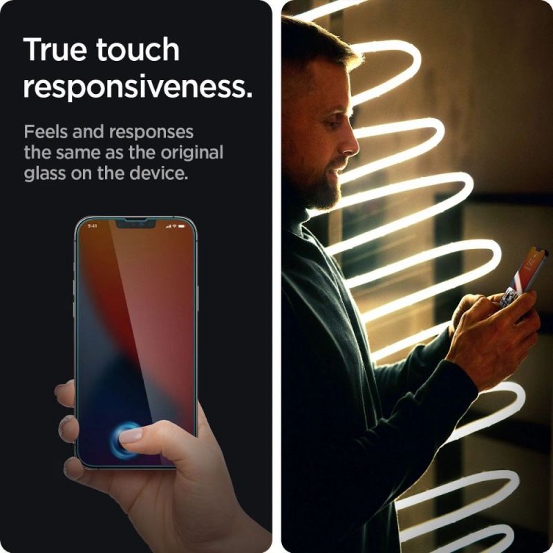 3. Spigen Glas.tR Slim Privacy Tempered Glass for iPhone 13 / 13 Pro / 14 / 16e / 17e