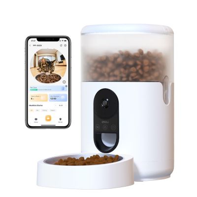 14. Imou PF1 4L Dog or Cat Feeder/Water Stainless Steel White Cat Automatic Pet Feeder