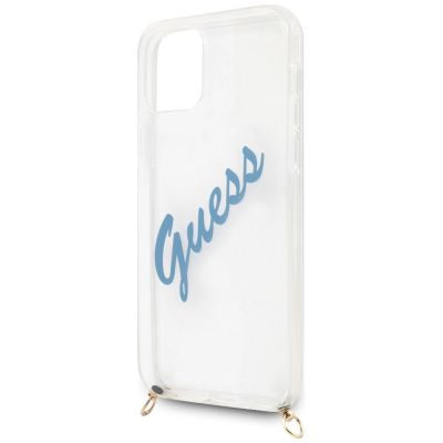 5. Guess GUHCP12LCRTVSBL iPhone 12 Pro Max 6.7" blue/blue hardcase Script Vintage