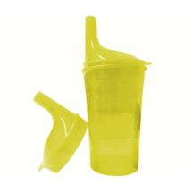Safe cup for eating and drinking yellow