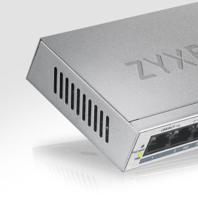 10. Zyxel GS1005-HP 5p PoE Switch (PoE+: 4) 60W Unmanaged Gigabit