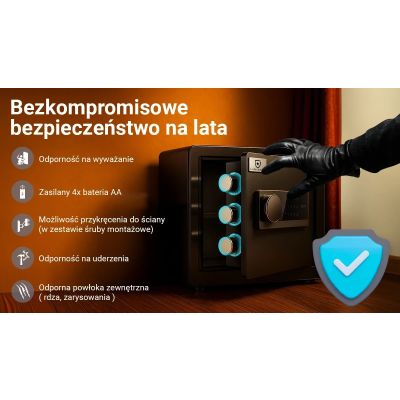 12. Extralink Lock Star A6-25 | Electronic Safe | Code Lock