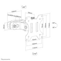 Neomounts FL40-430BL11 TV mount 81.3 cm (32") Black